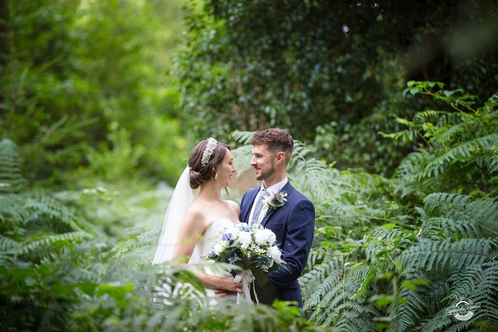 Bride and Groom in Forest of Dean 
