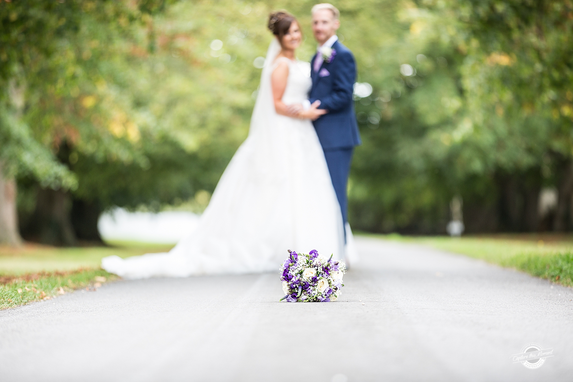 Bride and Groom at Eastington Park by Kathryn Goddard Photography