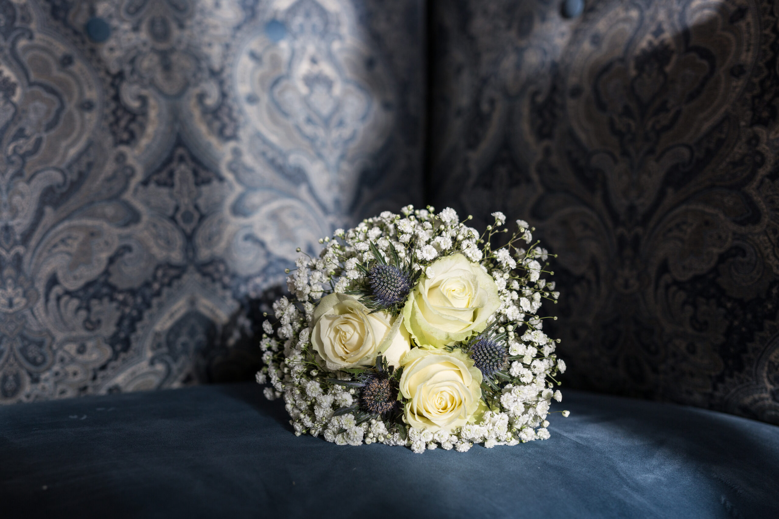 Bridal bouquet at Clevedon Hall