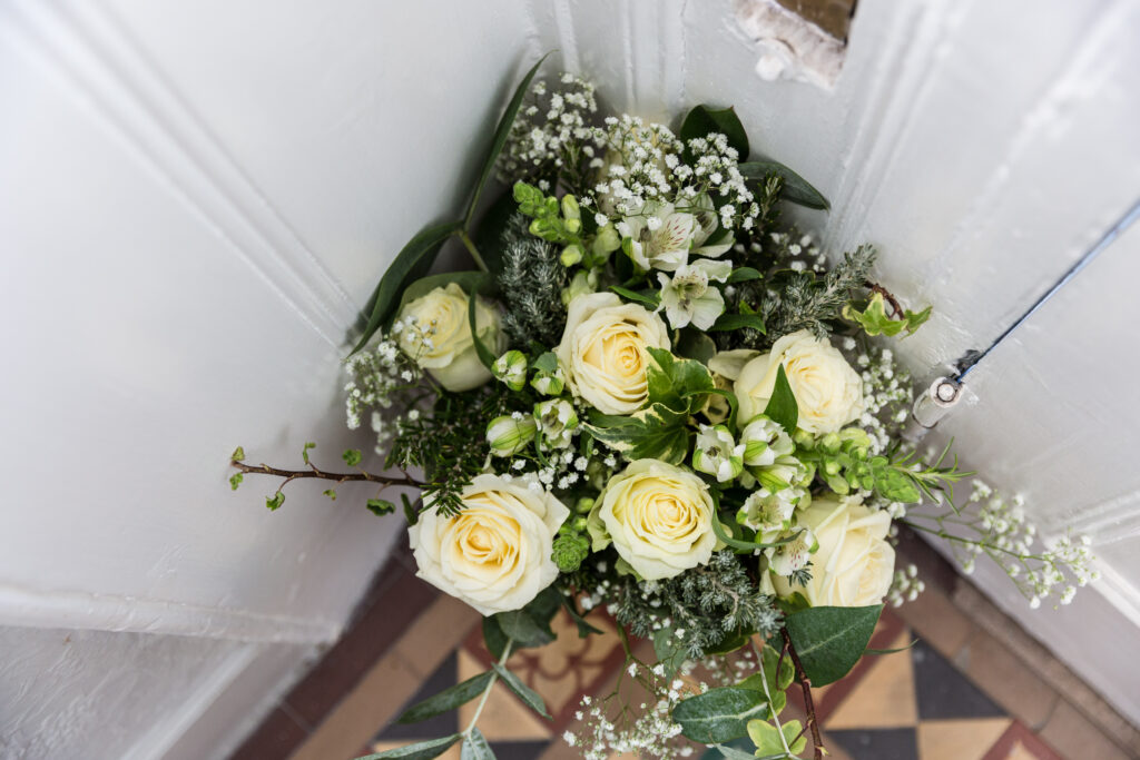 Bridal bouquet captured by Kathryn Goddard Photography