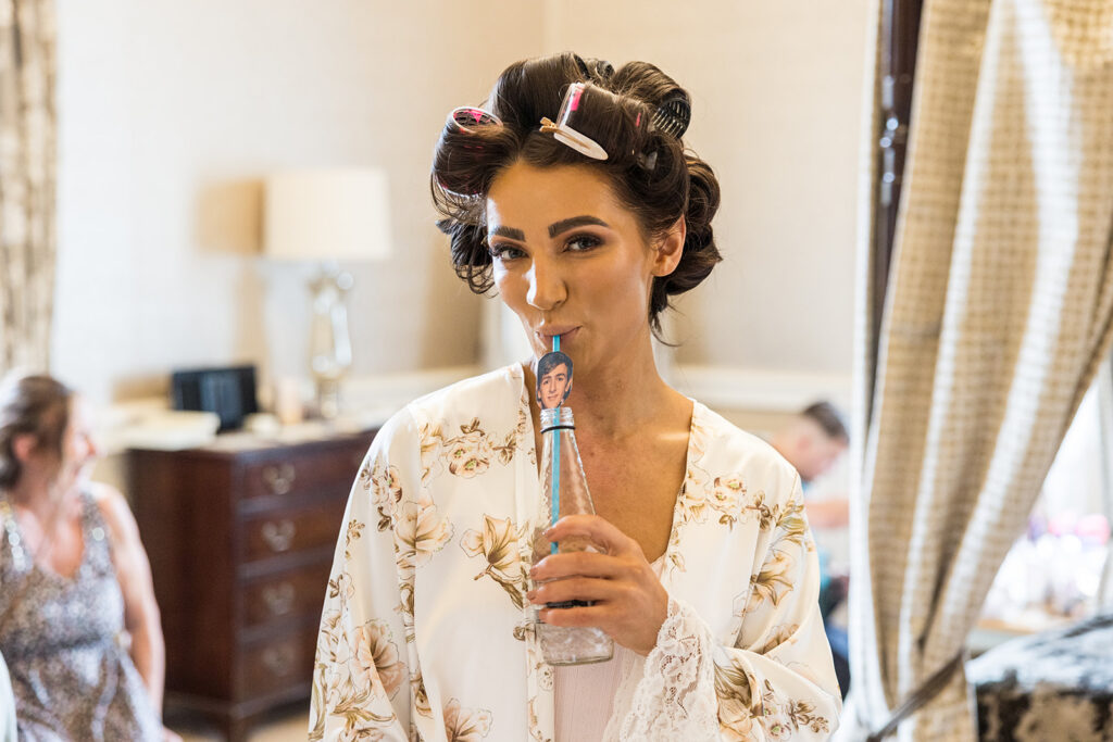 bridal prep at Clearwell Castle